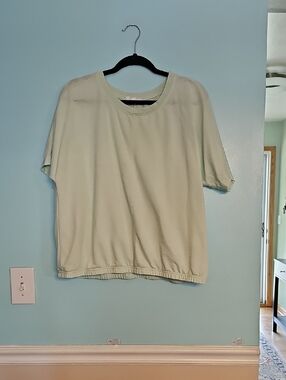 Jane and Delancey Mint Green Crewneck Top